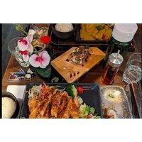 Japanese Bento Meal Set Lunch with Sushi Rolls and Miso Soup Upgrade