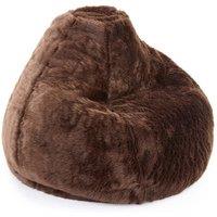 Extra Large Ayrton Brown Fur Bean Bag