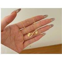 18K Gold & Rhodium Plated Cz Heart Pendant Necklace - Sparkling Cubic Zirconia Jewellery Gift