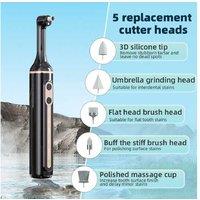 5-Mode Ultrasonic Electric Tooth Cleaner - Plaque & Tartar Remover, Rechargeable, with Replacement Heads