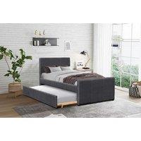 3Ft Abbots Fabric Bed With Trundle And Optional Mattresses