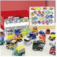 Diy Christmas Hand-Tear Car Calendar Blind Box Gift - Festive Model Car Advent For Kids & Collectors