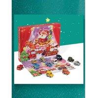 Christmas Countdown Blind Box Pull Back Car Toy Set - Limited Edition Gift For Kids