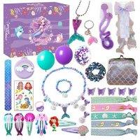 Mermaid & Unicorn Christmas Advent Dress-Up Gift Box For Kids - 24-Day Surprise Set