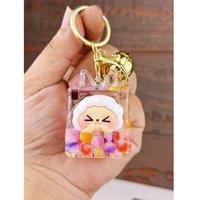 Unisex Black Creative Keychain-Oiled Series Dolls