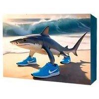 Blind Box Shark Stick Figure Wearing Shoes 24Pc Surprise Gift