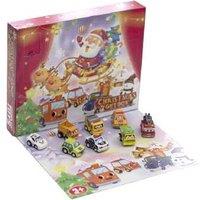 Christmas Countdown Pull Back Car Advent Calendar Gift For Kids - Festive Surprise Toy Box
