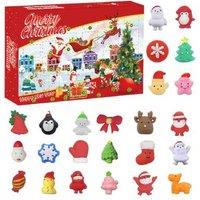 Christmas Squeeze Toy Blind Box - 24Pc Festive Stress Relief Gift For Kids