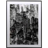 Iconic New York Skyline Black Framed Wall Art - Modern Canvas, 60x80cm, Urban Cityscape