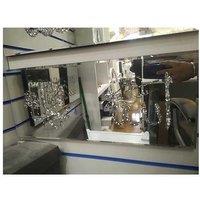 Islamic Wall Art - Crushed Crystal Glass Allah Muhammad PBUH Plaque, Modern Silver, 50x25cm