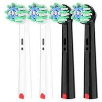 4-Pack Electric Toothbrush Replacement Heads Compatible With Oral-B - Soft Bristles For Daily Cleaning & Gum Care