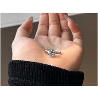Elegant 3.00Ct Zircon Solitaire Engagement Ring - 1Ct To 3Ct