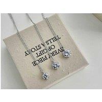 Elegant 2.5Ct Round Zircon Solitaire Pendant Necklace With Adjustable Silver Chain