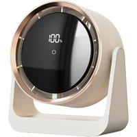 Touch Screen Turbotech Mini Desktop Fan: Powerful Cooling, Quiet & Rechargeable
