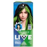LIVE Ultra Brights Vivid Green Semi-Permanent Hair Dye - Ammonia-Free, Colour Safe, For All Hair Types