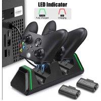 Dual Usb Wireless Charging Dock For Xbox Series S/X & Xbox One Controllers - Fast Charge, Led Status, 800Mah Batteries
