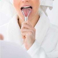 Stainless Steel Tongue Scraper Set - 4-Pack with Travel Case for Fresh Breath & Oral Hygiene