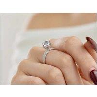 Luxury! 2.0Ct Round 5A Zircon Solitaire Ring In Sterling Silver
