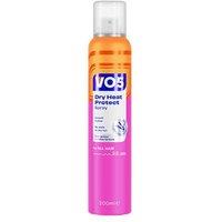 VO5 Dry Heat Protect Spray 200ml - Anti-Frizz Shine Mist for All Hair Types, Panthenol & PVP, Heat Defence up to 230C