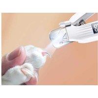 3-in-1 USB Rechargeable Cat Nail Clippers with LED Lights - Stainless Steel, Safe & Precise Grooming Tool
