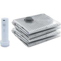 12Pcs Travel Vacuum Storage Bags Set with Electric Pump - Durable PA+PE, Lightweight & Compact