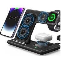 3-In-1 Fast Wireless Charger Stand For Iphone Watch Airpods