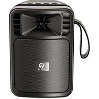 Portable Solar-Powered Bluetooth Speaker with LED Lights
