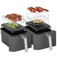 6Pcs Air Fryer Liner Accessories For Ninja Dual Af300Uk Af400Uk