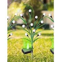 Modern Solar LED Leaf Fairy Lights - 10pc Weatherproof Outdoor String Lights