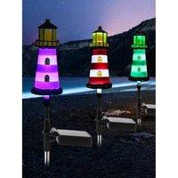 Solar LED Beacon Outdoor Light - IP65 Waterproof, Colour-Changing, Wireless