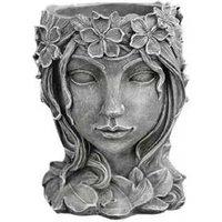Elegant Resin Goddess Succulent Planter - Artistic Indoor Plant Pot