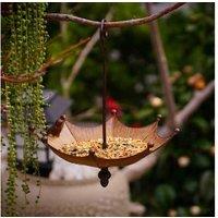 Hummingbird Umbrella-Shaped Iron Bird Feeder