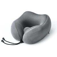 Premium Memory Foam U-Shaped Travel Neck Pillow - Ergonomic, Lightweight, Breathable