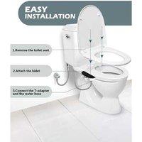 Ultra-Thin ABS Manual Bidet Attachment - Water-Saving, Easy-Fit Bathroom Upgrade