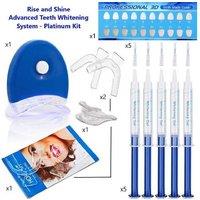 Professional Teeth Whitening Platinum Kit - Fresh Mint, Led Technology, Peroxide-Free Formula