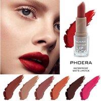 PHOERA Velvety Matte Waterproof Lipstick - Ultra-Matte, Long-Lasting, Smudge-Proof Formula