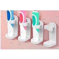 Electric Toothbrush Holder Wall Mount - Universal, Non-Slip, 4-Pack Bathroom Organiser