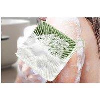 Dual Sided 2-In-1 Silicone Body Shower Scrubber Body Brush