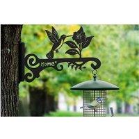 Decorative Bird Wall Hook - Heavy Duty Weather-Resistant Metal Garden Ornament & Outdoor Dcor Hanger