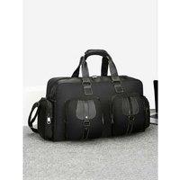 Men's Oxford Business Travel Holdall - Water-Resistant, Lightweight, Large Capacity (62cm) Cabin Bag