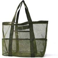 Large Capacity Mesh Beach Bag - Lightweight Travel Organiser
