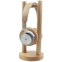 Solid Wood Universal Headphone Stand - Minimalist Audio Desk Accessory