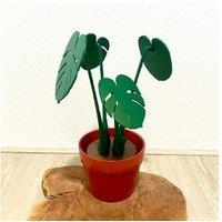 Monstera Leaf Tableware Coaster - Durable Resin, Magnetic, Decorative Drink Mat