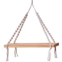 Hand-Woven Cotton Rope Wall Storage Rack - Minimalist, Multi-Functional, 3kg Capacity