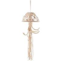 Handmade Cotton Rope Woven Jellyfish Pendant - Boho Wall Art for Kids' Rooms & Nurseries
