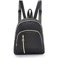 Minimalist Quilted Lightweight Commuter Travel Backpack - Multi-Colour, 29x27cm