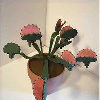 Simulation Potted Venus Flytrap Clip Decorative Plant - Lightweight Faux Home Decor, 26cm
