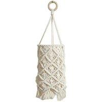 Hand-Woven Rattan Pendant Lampshade - Bohemian Ceiling Light for Home Decor