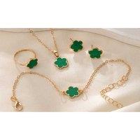 Women's 2-Set 4-Piece Jewelry Set - Alloy, Coordinated Accessories, Multi-Piece Gift Set