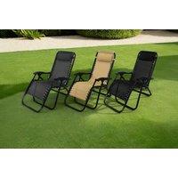 1 or 2 Pack - Solterra Zero Gravity Reclining Sunlounger Set!
